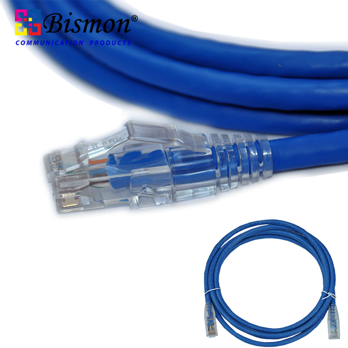 Cat.6  UTP Patch Cord-Blue color(Boot สีไส) (1.0,2.0,3.0,5.0 Meters )